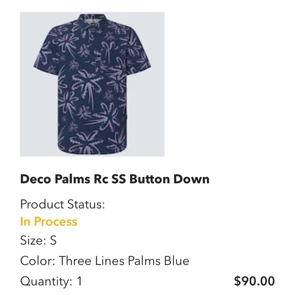 Oakley Deco Palms Rc SS Button Down - Men’s Small (Fits like Medium) - Picture 6 of 11